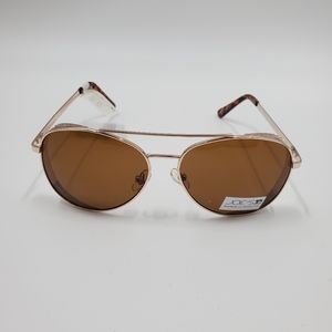 Joe's Jeans Aviators Gold Sunnies Glasses Rhinestones Boho NEW Y2K Style